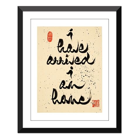 24x32 Zen Calligraphy Custom Calligraphy Thich Nhat Hanh Etsy