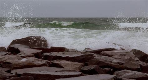 Soft Wave Splashing On Sea Or Ocean Incredible Foamy Waves On Sea In