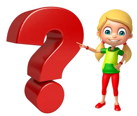 Kid Girl With Question Mark Sign — Stock Photo © Visible3dscience