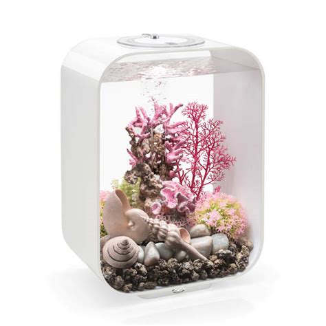 BiOrb LIFE 15 White Aquarium With MCR Light 4 Gallon Petco