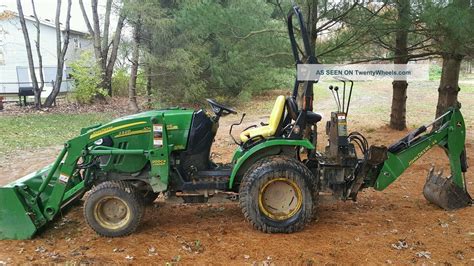 John Deere 2320 Tractor Backhoe Loader Mower