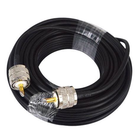 50 Ft Rg58 Coax Coaxial Uhf Pl 259 Connectors Amateur Ham Cb Radio Antenna Cable Ebay