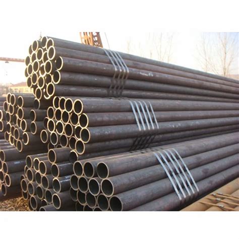 Mild Steel And Carbon Steel Black Round MS Seamless Pipes Packaging