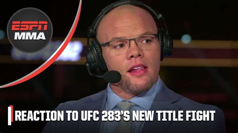 Anthony Smith Reacts To Dana Whites Ufc 283 Announcement Ufc 282