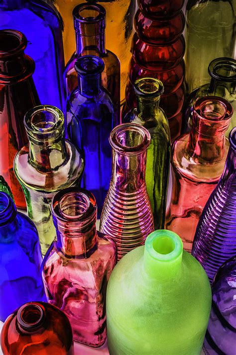 Assorted Colored Bottles Photograph By Garry Gay Fine Art America