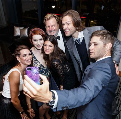 SPN 200th Episode Party HQ Jared Padalecki And Jensen Ackles Photo