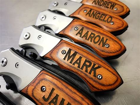 Personalized Knife Groomsmen T Pocket Knife Hunting Etsy