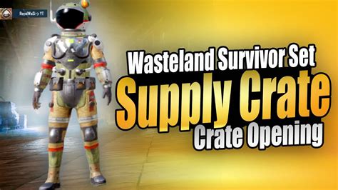 Wasteland Survivor Set Supply Crate Opening PUBG MOBILE RoyalWaSi