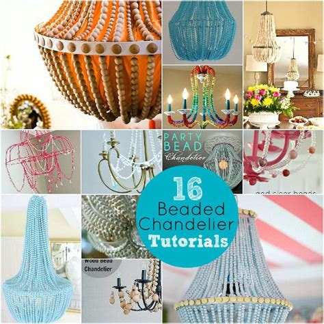 Diy Wood Bead Chandelier And Beaded Chandelier Tutorials Wood