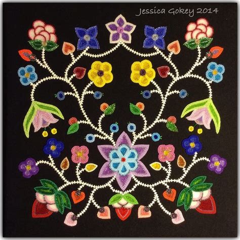 77 best Ojibwe Floral Design images on Pinterest | Native beadwork, Beadwork native americans ...