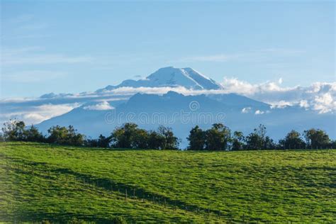 Chimborazo Volcano The Highest Mountain In Ecuador Stock Image Image