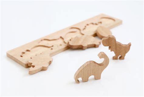 Wooden Dinosaur Puzzle - Nursery Must Haves by Little Big Workshop