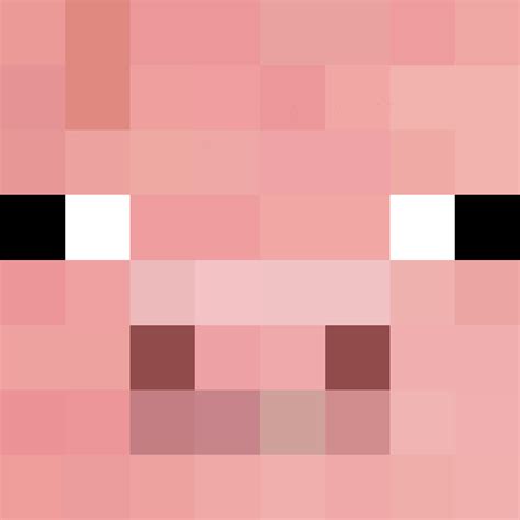 Minecraft Pig Face Pixel Art