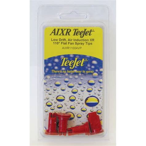 Teejet 4 Pack Red Air Induction Extended Range Spray Tips Pk