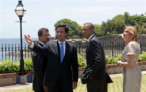 Politics. On Point.: President Lands In Puerto Rico