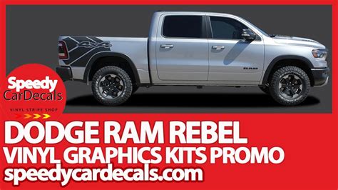 2020 2021 Dodge Ram Rebel Hood Decals And Side Vinyl Graphic Stripe Decal