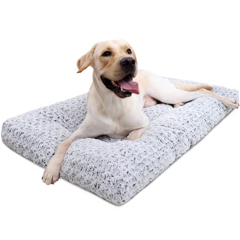 Washable Dog Bed Deluxe Plush Dog Crate Beds Fulffy Comfy Kennel Pad