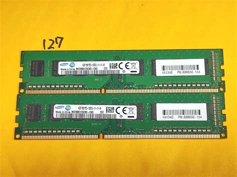 Yahooオークション 127 【動作品】samsung サムスン メモリ 4gb×2