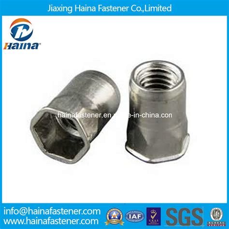 Stainless Steel Flat Head Hex Body Blind Rivet Nut M10 China Rivet