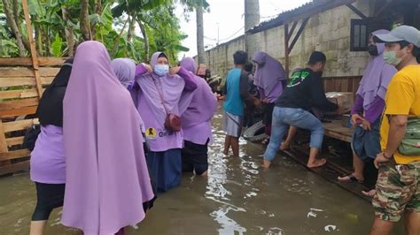 Titik Lokasi Banjir Di Kota Serang Mulai Surut