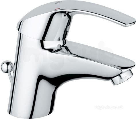 Grohe Chrome Eurosmart Monobloc Basin Mixer With Pop Up Waste