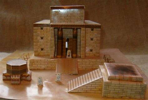 The temple of Solomon model construction Israel Bible