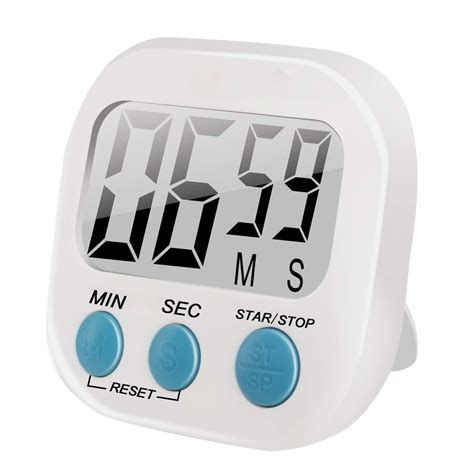 1pack Small Digital Kitchen Timer Back And Onoff Minute Second Count