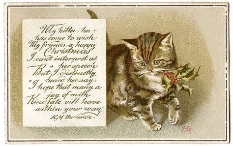 Vintage Christmas Kittens