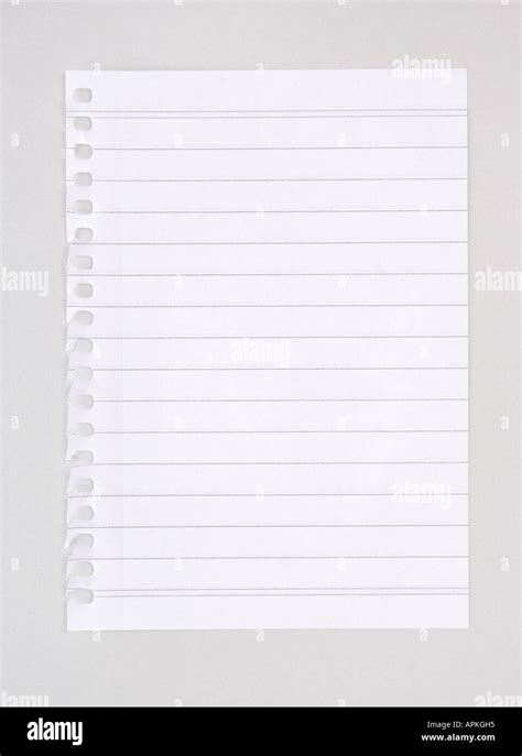 lined notebook paper stock photo alamy