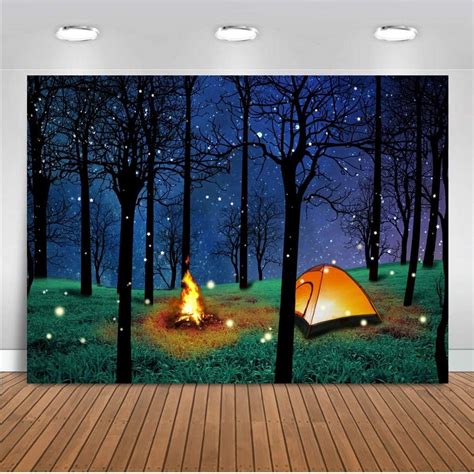 Amazon Chaiya Enchanted Forest Camping Backdrop Forest Night