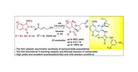 Organocatalytic Asymmetric Synthesis Of Spirooxindole Embedded