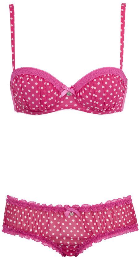 Georgia Pink Ivory Polka Dot Pretty Bras Cute Bras Bra Lingerie