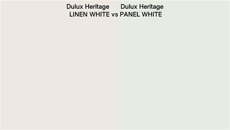 Dulux Heritage Linen White Vs Panel White Side By Side Comparison