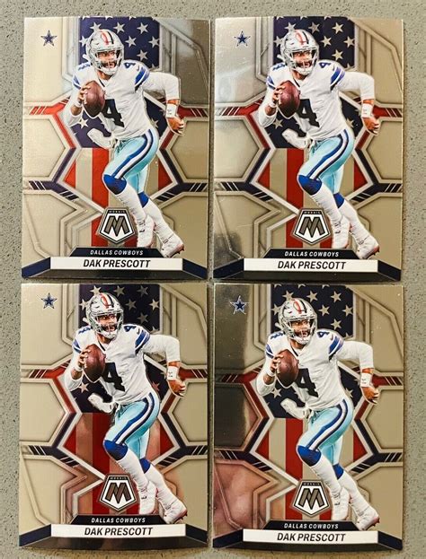 X Lot Panini Mosaic Football Dak Prescott National Pride