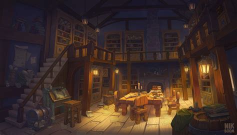 Artstation The Medieval Library And Props