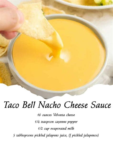 Taco Bell Nacho Cheese Sauce – 99easyrecipes