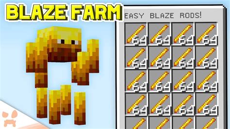 MINECRAFT BEDROCK BLAZE FARM TUTORIAL Easy Efficient No Redstone