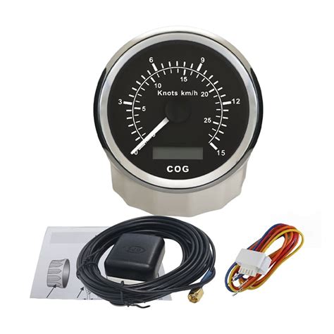 85mm 15Knots 30Knots 60Knots Universal GPS Speedometer For Trailer