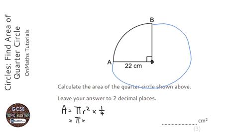 Area Of A 3 Quarter Circle at Cheryl Talley blog