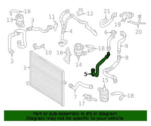 Mercedes Benz Coolant Hose Mb Oem Parts