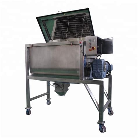 Dry Powder Horizontal Ribbon Blender Double Helical Industrial Flour