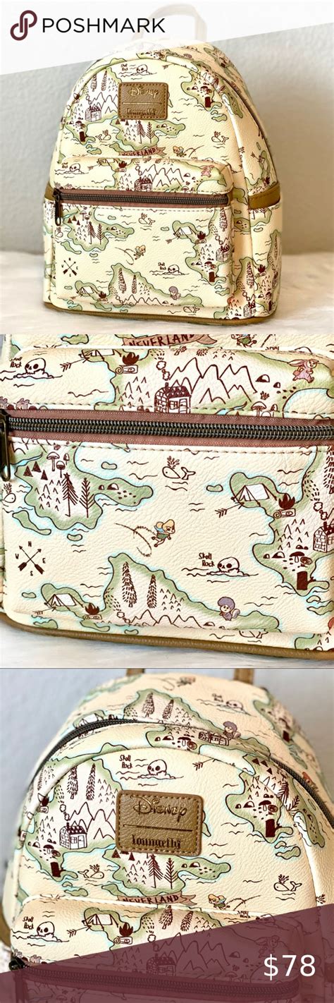 Loungefly Peter Pan Neverland Map Mini Backpack Loungefly Bag Mini