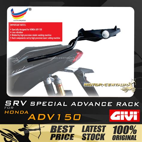 MONORACK GIVI ZR HRV HRX SRV SRX J RACK WITH LED FOR ALL HONDA