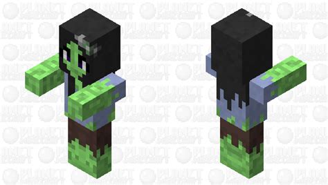 Girly Zombie Villager Minecraft Mob Skin