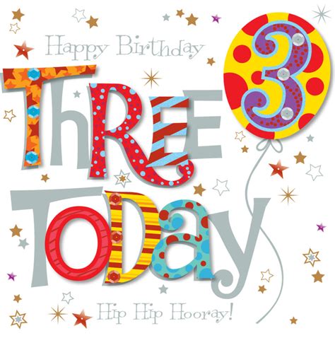 3rd Birthday Card Messages Printable Templates Free