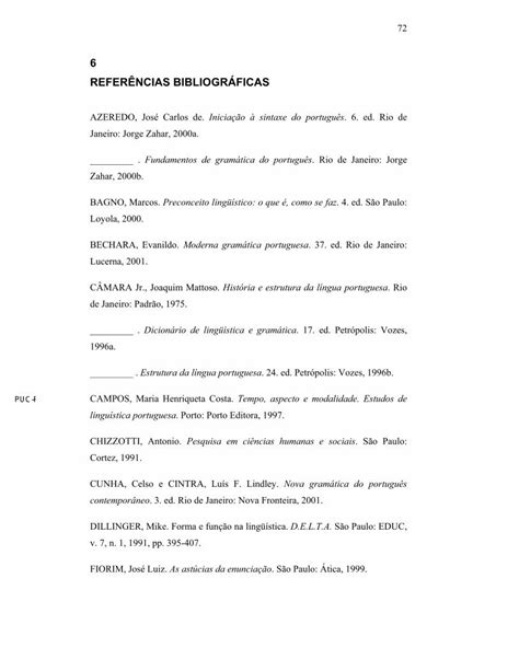 Pdf Refer Ncias Bibliogr Ficas Dbd Puc Rio Br Lingu Stica