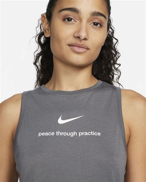 Nike Dri Fit Womens High Neck Yoga Tank Nike Ae