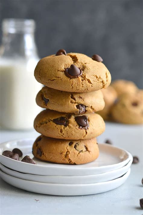 Almond Flour Chocolate Chip Cookies Paleo Gf Skinny Fitalicious