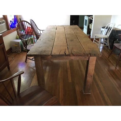 Handmade Barnwood Table Made From 1870 Indiana Barn Wood Of American