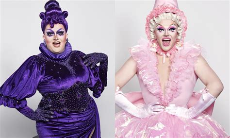 Lawrence Chaney and Ellie Diamond on Drag Race UK final